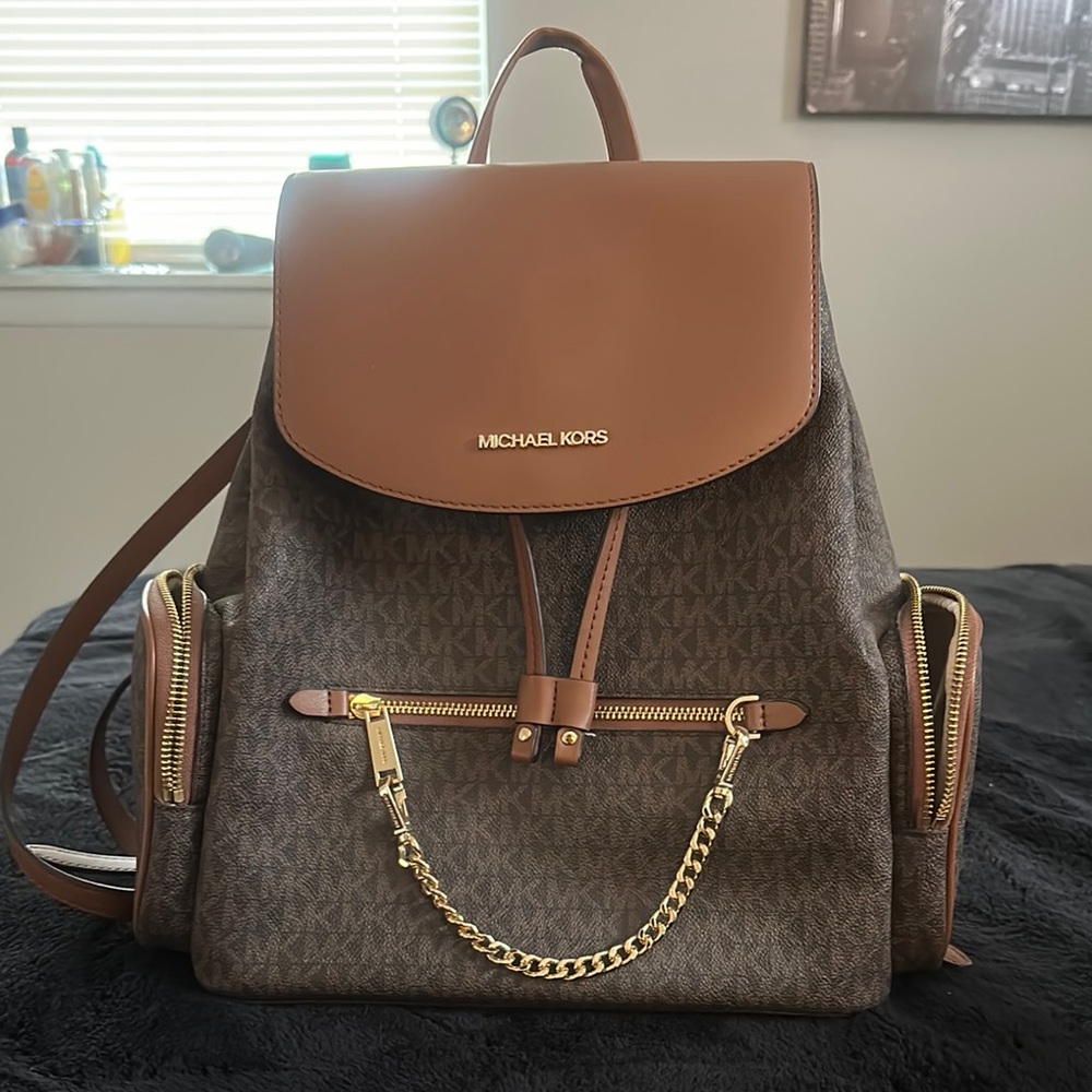 Michael Kors Brown Backpack